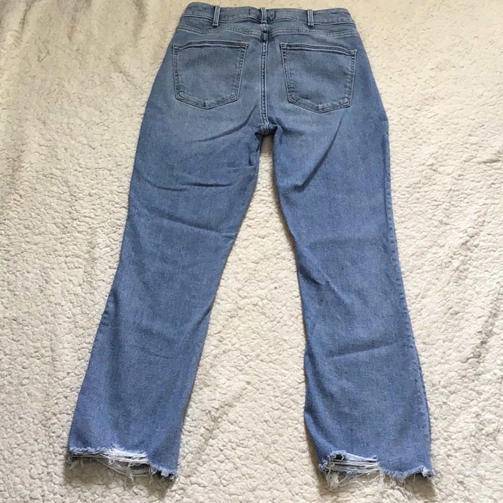 🌸 Abercrombie 🌴 Simone high rise fray hem ankle Jeans - Picture 7 of 13